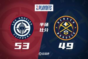 哈登15+4+3 小卡14分 约基奇13+4+4 快船G1半场领先掘金4分