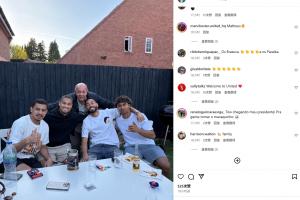 红魔球迷评论“欢迎来到曼联”，库尼亚父亲点赞👍
