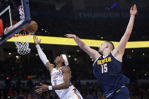 NBA彩经：雷霆大胜掘金扳平比分 骑士客场再胜步行者