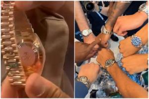 😂倒反天罡！恩比德拿MVP时 哈登反送一块定制劳力士⌚️